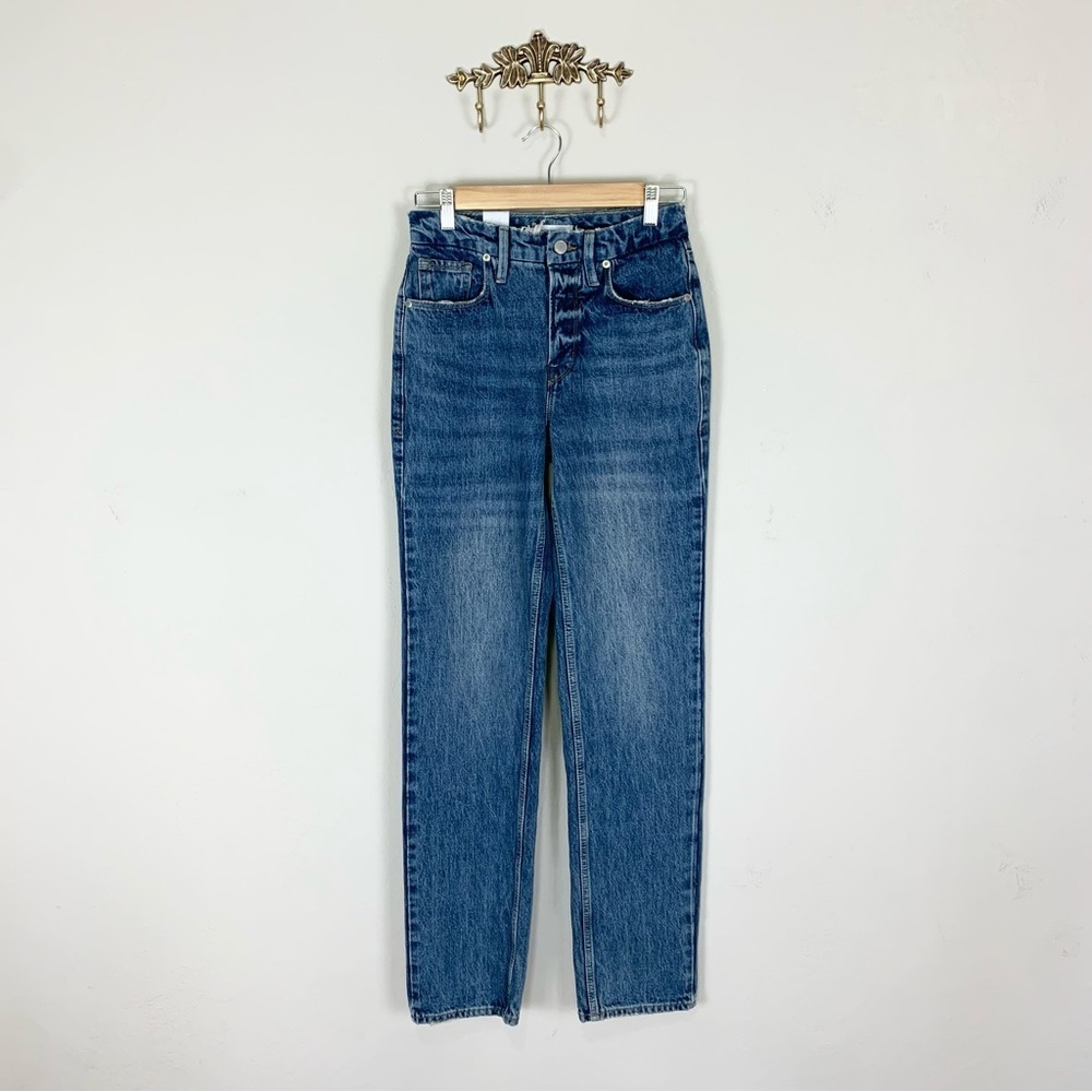 NOT FOR SALE Good American Good Icon Straight Leg High Rise Jeans Size 00 / 24